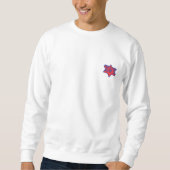 #EJH Men's Crew in White Sweatshirt (Vorderseite)