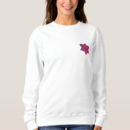 #EJH Women's Crew in White Sweatshirt