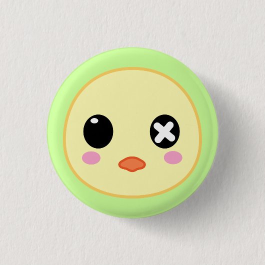 Ejiki der Küken-Kopf Button (Vorderseite)