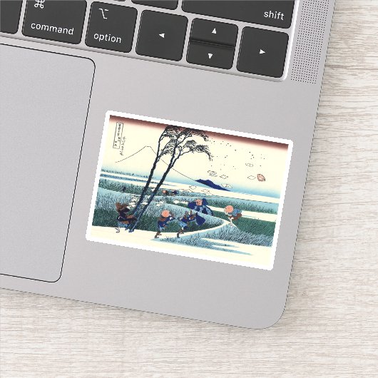 Ejiri in der Provinz Suruga Aufkleber (Detail)