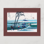 Ejiri in der Provinz Suruga Hokusai Japanisch Bild Postkarte (Vorderseite)