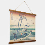 Ejiri in Suruga Hokusai Ukiyo-e Japanese Art Wandteppich Mit Holzrahmen (Gewinkelt)