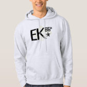 EK86-BLK-LOGO HOODIE (Vorderseite)
