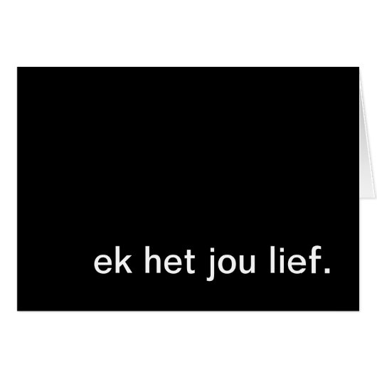 ek het jou lief. (Vorderseite (Horizontal))