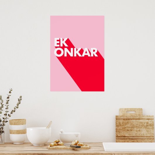 Ek Onkar Contemporary Design Poster (Küche)