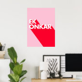 Ek Onkar Contemporary Design Poster (Heimbüro)