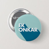 Ek Onkar Contemporary SIkh Abzeichen Button (Vorne & Hinten)