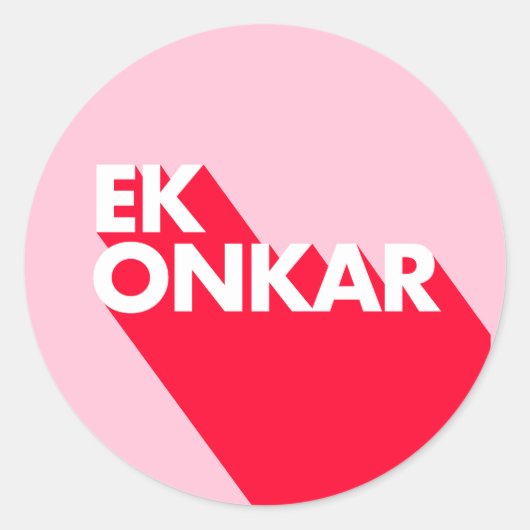 Ek Onkar Contemporary SIkh Sticker (Vorderseite)