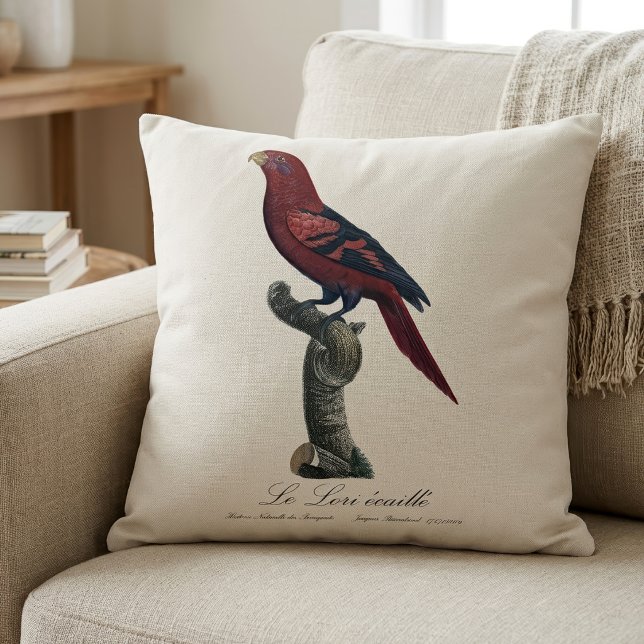 Ekaille von Le Lori Kissen (Blue-Streaked Lory, Trichoglossus reticulatus. Throw Pillow)