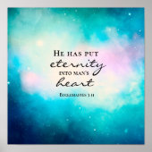 Ekclesiastes 3 11 Er hat die Ewigkeit ins Herz des Poster (Vorne)
