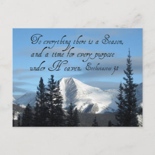 Ekclesiastes 3:1 postkarte