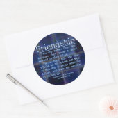 Ekclesiastes 4:9-10 runder aufkleber (Umschlag)