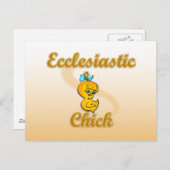 Ekclesiastic Chick Postkarte (Vorne/Hinten)