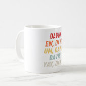 Ekel David T-Shirt Lustig Vintage Retro Verteilung Kaffeetasse (Vorderseite Links)
