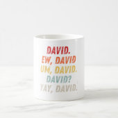 Ekel David T-Shirt Lustig Vintage Retro Verteilung Kaffeetasse (Mittel)