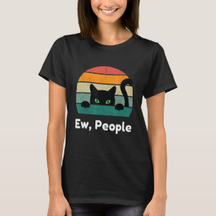 Ekel Menschen Retro Katze Vintage Introvert Einsie T-Shirt