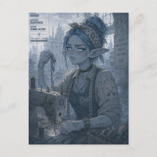 Ekel / Näherin / Nähfabrik Postkarte (Vorderseite)