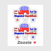 ekelhaft republikanisch aufkleber (Blatt)