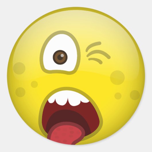 ekelhaft runder aufkleber (Vorderseite)