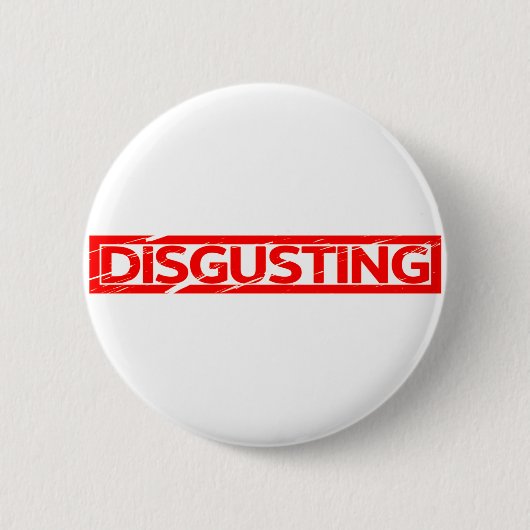 ekelhafte Briefmarke Button (Vorderseite)