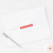 ekelhafte Briefmarke Runder Aufkleber (Umschlag)