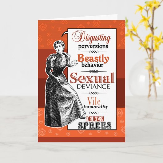 ekelhafte Perversionen Karte (Gelbe Blume)