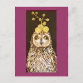 Ekewaka pueo kurze Ohrkauz Postkarte (Vorderseite)