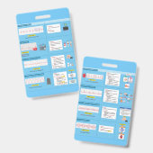 EKG Abzeichen Kurzreferenz Ausweis (Vorder- & Rückseite)