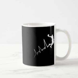 EKG Häufigkeit von Basketball-Spieler heartbeat Du Kaffeetasse
