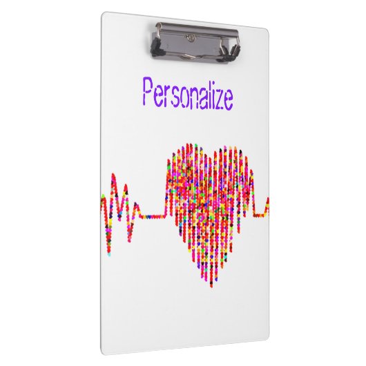 EKG Herzinsuffizienz rot Klemmbrett (Rechts)