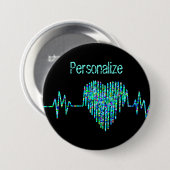 EKG Herzkranzgefäße Button (Vorne & Hinten)