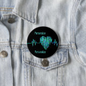 EKG Herzkranzkrankheit Button (Beispiel)
