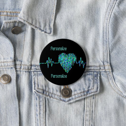 EKG Herzkranzkrankheit Button (Beispiel)