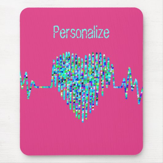 EKG Herzkranzkrankheit Mousepad (Vorne)