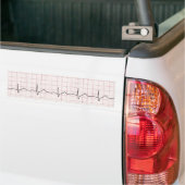 EKG Herzschlag auf Zeichenpapier mit Autoaufkleber (Auf Lkw)