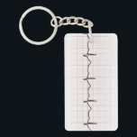 EKG Herzschlag auf Zeichenpapier mit Schlüsselanhänger<br><div class="desc">Ob Sie ein Doktor, Krankenschwester, Sanitäter, Patient, PhD-Student oder Besuchen eines Freunds im Krankenhaus sind, ist dieses Medizin bezogene Geschenk entworfen, um Herzschlag schneller zu machen. Es stellt ein EKG Diagramm auf dem Zeichenpapier mit Maßeinteilung dar und zeigt das Schlagen eines Herzens. Ich schätze, dass es das eines Impulses auch...</div>
