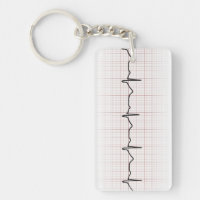 EKG Herzschlag auf Zeichenpapier mit
