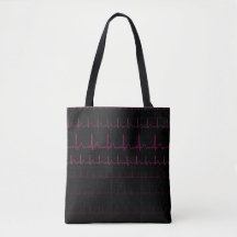 EKG Herzschlag-Taschen-Tasche