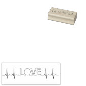 ekg Liebe Art Briefmarke Gummistempel (Stempel)