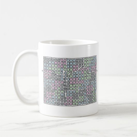 EKG Maze-Tasse Kaffeetasse (Links)