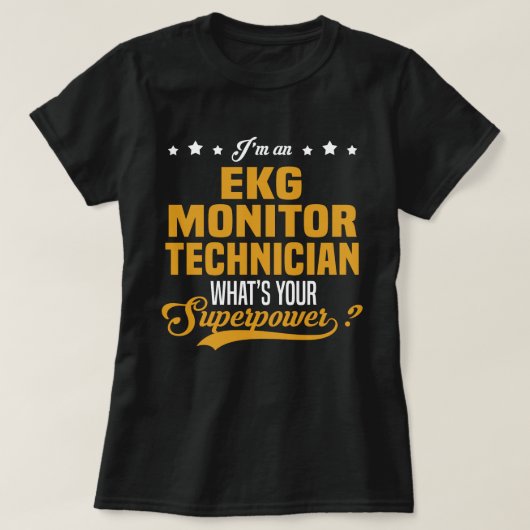 EKG Monitor Techniker T-Shirt (Design vorne)