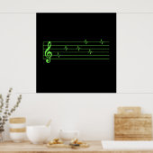 EKG Music Score Poster (Küche)