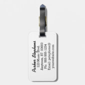 EKG Musik-Kerbe Gepäckanhänger (Rückseite vertikal)