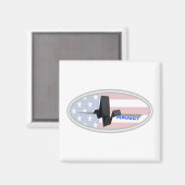 EKG Paramedic USA Magnet (Vorderseite/Rückseite)