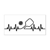 Ekg Pickleball Herzschlag Gummistempel (Prägung)
