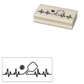 Ekg Pickleball Herzschlag Gummistempel (Stempel)