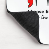 Ekg Semicolon Suicide Awareness Prevention Mousepad (Ecke)