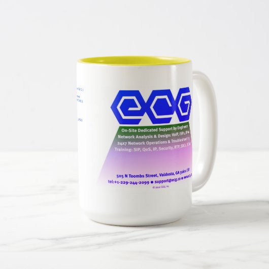 EKG SIP Anomalien Zweifarbige Tasse (VorderseiteRechts)