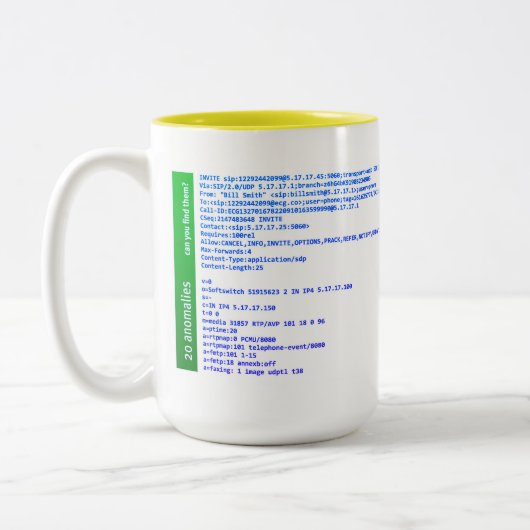EKG SIP Anomalien Zweifarbige Tasse (Links)