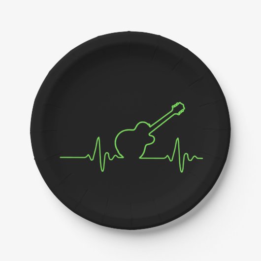 EKGuitar Pappteller (Vorderseite)